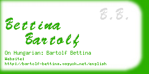 bettina bartolf business card